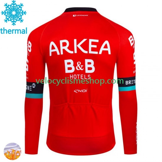 Maillot Cyclisme Hiver Thermal Fleece Arkea Bb Hotels 2024 Hommes