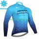 Maillot Cyclisme Hiver Thermal Fleece Astana Qazaqstan 2023 Hommes