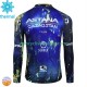 Maillot Cyclisme Hiver Thermal Fleece Astana Qazaqstan 2024 Hommes