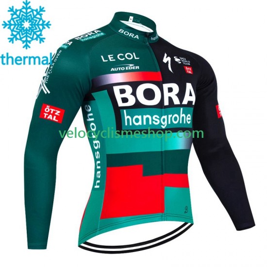 Maillot Cyclisme Hiver Thermal Fleece Bora Hansgrohe 2023 Hommes