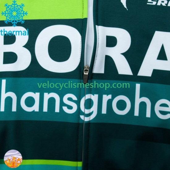 Maillot Cyclisme Hiver Thermal Fleece Bora Hansgrohe 2024 Hommes N001