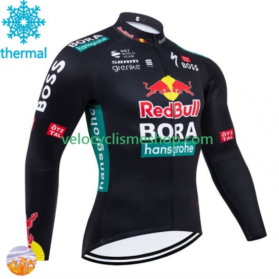 Maillot Cyclisme Hiver Thermal Fleece Bora Hansgrohe 2024 Hommes