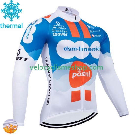 Maillot Cyclisme Hiver Thermal Fleece Dsm 2024 Hommes