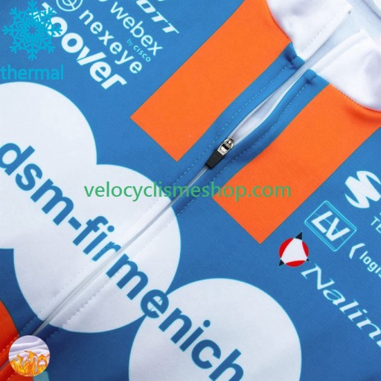 Maillot Cyclisme Hiver Thermal Fleece Dsm 2024 Hommes