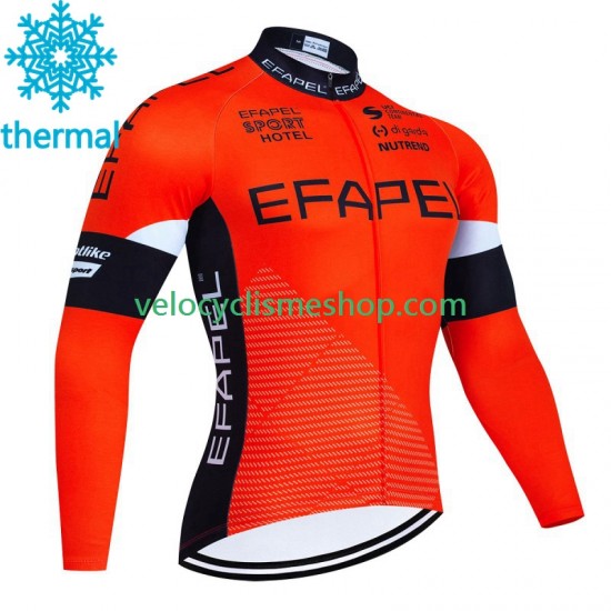 Maillot Cyclisme Hiver Thermal Fleece Efapel 2023 Hommes