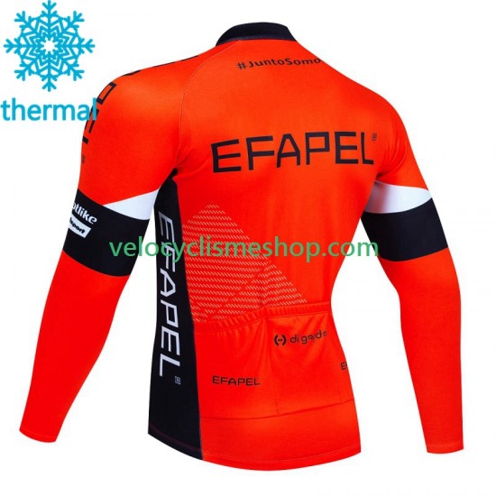 Maillot Cyclisme Hiver Thermal Fleece Efapel 2023 Hommes