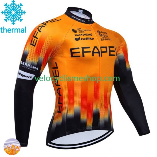 Maillot Cyclisme Hiver Thermal Fleece Efapel 2024 Hommes