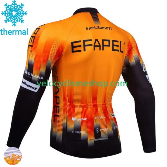 Maillot Cyclisme Hiver Thermal Fleece Efapel 2024 Hommes