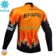 Maillot Cyclisme Hiver Thermal Fleece Efapel 2024 Hommes