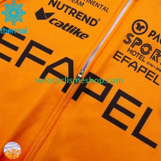 Maillot Cyclisme Hiver Thermal Fleece Efapel 2024 Hommes