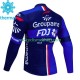 Maillot Cyclisme Hiver Thermal Fleece Fdj Groupama 2023 Hommes