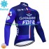 Maillot Cyclisme Hiver Thermal Fleece Fdj Groupama 2024 Hommes