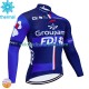 Maillot Cyclisme Hiver Thermal Fleece Fdj Groupama 2024 Hommes