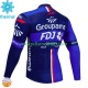 Maillot Cyclisme Hiver Thermal Fleece Fdj Groupama 2024 Hommes