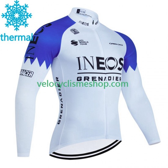 Maillot Cyclisme Hiver Thermal Fleece Ineos Grenadier 2023 Hommes N001