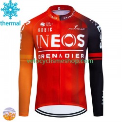 Maillot Cyclisme Hiver Thermal Fleece Ineos Grenadier 2024 Hommes