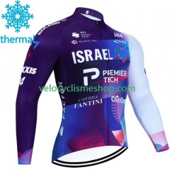 Maillot Cyclisme Hiver Thermal Fleece Israel 2023 Hommes