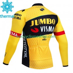 Maillot Cyclisme Hiver Thermal Fleece Jumbo Visma 2023 Hommes