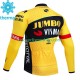 Maillot Cyclisme Hiver Thermal Fleece Jumbo Visma 2023 Hommes