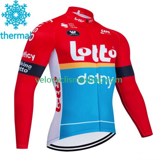 Maillot Cyclisme Hiver Thermal Fleece Lotto Dstny 2023 Hommes