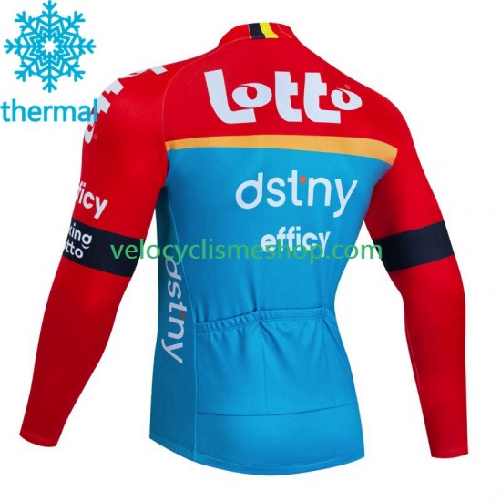 Maillot Cyclisme Hiver Thermal Fleece Lotto Dstny 2023 Hommes