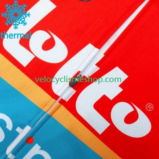 Maillot Cyclisme Hiver Thermal Fleece Lotto Dstny 2023 Hommes