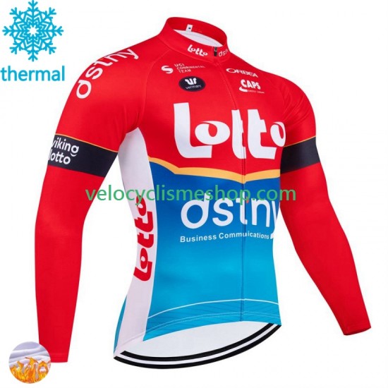 Maillot Cyclisme Hiver Thermal Fleece Lotto Dstny 2024 Hommes