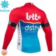 Maillot Cyclisme Hiver Thermal Fleece Lotto Dstny 2024 Hommes