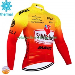 Maillot Cyclisme Hiver Thermal Fleece St Michel Auber 93 Mavic 2024 Hommes