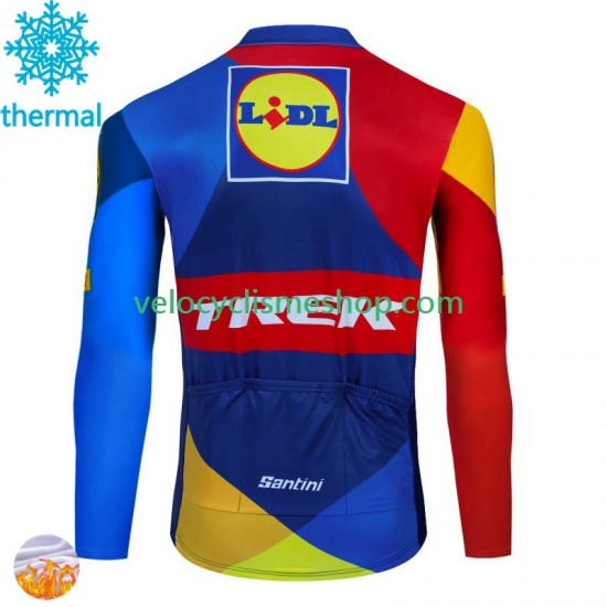 Maillot Cyclisme Hiver Thermal Fleece Trek Lidl 2024 Hommes