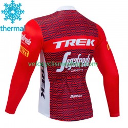 Maillot Cyclisme Hiver Thermal Fleece Trek Segafredo 2023 Hommes N001