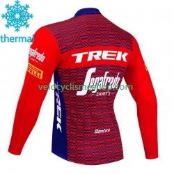 Maillot Cyclisme Hiver Thermal Fleece Trek Segafredo 2023 Hommes N002