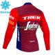 Maillot Cyclisme Hiver Thermal Fleece Trek Segafredo 2023 Hommes N002