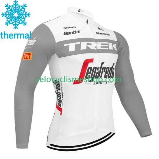Maillot Cyclisme Hiver Thermal Fleece Trek Segafredo 2023 Hommes N003