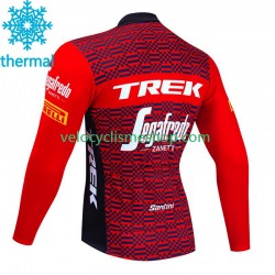 Maillot Cyclisme Hiver Thermal Fleece Trek Segafredo 2023 Hommes