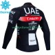Maillot Cyclisme Hiver Thermal Fleece Uae Emirates 2023 Hommes N001