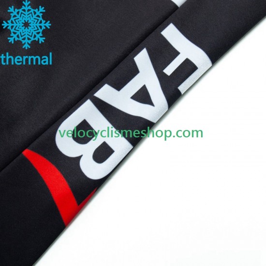 Maillot Cyclisme Hiver Thermal Fleece Uae Emirates 2023 Hommes N001