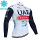 Maillot Cyclisme Hiver Thermal Fleece Uae Emirates 2023 Hommes