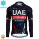 Maillot Cyclisme Hiver Thermal Fleece Uae Emirates 2024 Hommes N001
