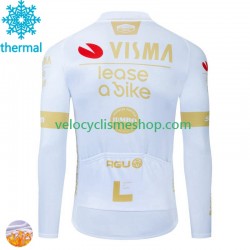 Maillot Cyclisme Hiver Thermal Fleece Visma Lease A Bike 2024 Hommes N002