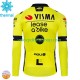 Maillot Cyclisme Hiver Thermal Fleece Visma Lease A Bike 2024 Hommes
