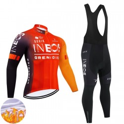 Tenue Maillot M/L + Collant à Bretelles Hiver Thermal Fleece Ineos Grenadiers 2025 Hommes
