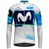Maillot Cyclisme Manches Longues Movistar Team 2025 Hommes N001