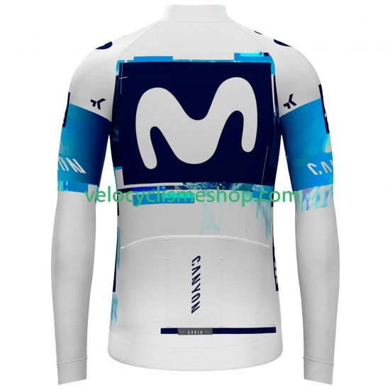 Maillot Cyclisme Manches Longues Movistar Team 2025 Hommes N001
