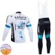 Tenue Maillot M/L + Collant à Bretelles Hiver Thermal Fleece Team Bahrain Victorious 2025 Hommes