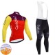 Tenue Maillot M/L + Collant à Bretelles Hiver Thermal Fleece Team Cofidis 2025 Hommes