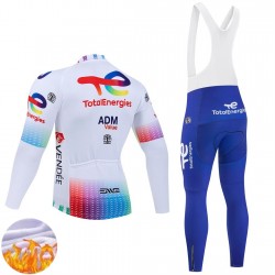 Tenue Maillot M/L + Collant à Bretelles Hiver Thermal Fleece Team TotalEnergies 2025 Hommes