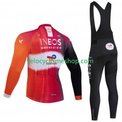 Tenue Maillot M/L + Collant à Bretelles pro ineos totalenergies tour de france 2025 Hommes