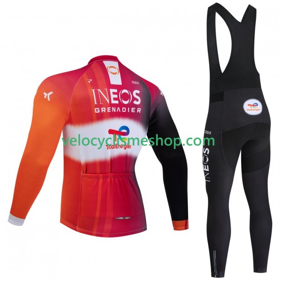 Tenue Maillot M/L + Collant à Bretelles pro ineos totalenergies tour de france 2025 Hommes