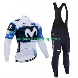 Tenue Maillot M/L + Collant à Bretelles pro movistar 2025 Hommes